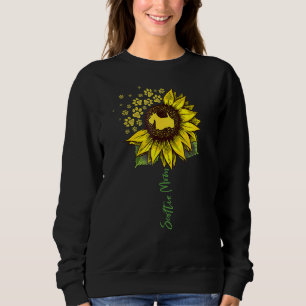 Scottie Mum Sunflower Scottish Terrier Gifts Dog M Sweatshirt