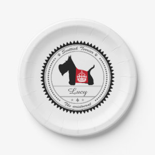 Scottie No 8 Royal Crown Paper Plate