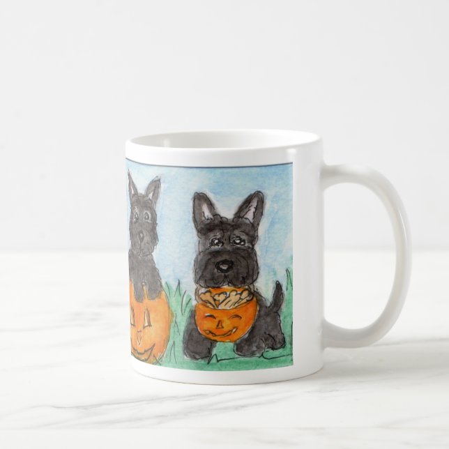 Scottie Personalised Mug scottish terrier (Right)