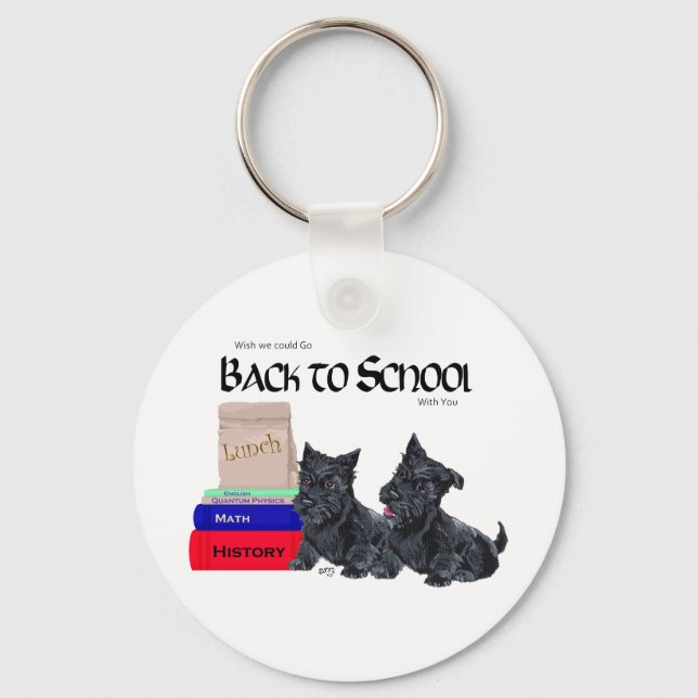 Scottie Puppies Back to School Key Ring (Front)