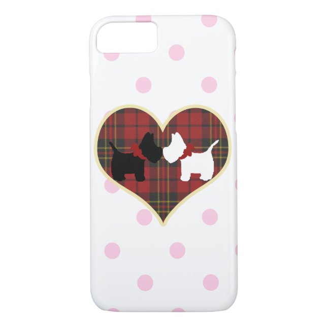 Scottie Puppy Love Case-Mate iPhone Case (Back)