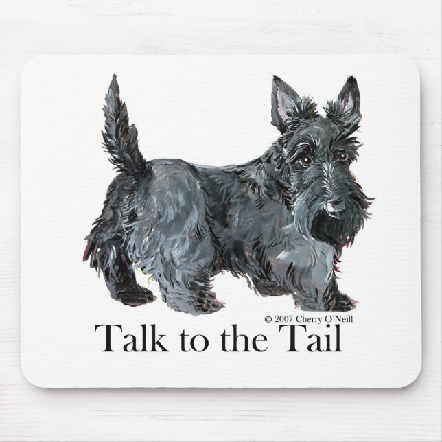 Scottie Talk to the Tail Mouse Mat (Front)