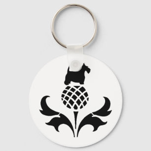 Scottie Thistle Key Ring