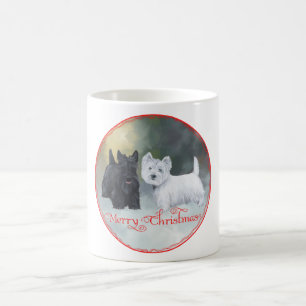 Scottie Westie  Christmas Coffee Mug