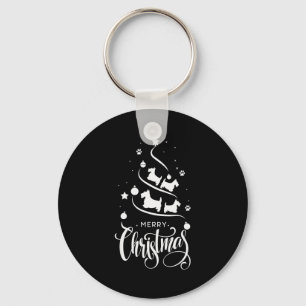 Scottierrier Dog Owners Christmas Tree Dog Lovers Key Ring