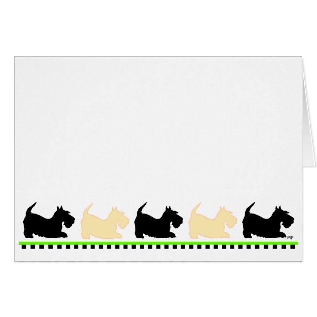 Scotties All in a Row (Front Horizontal)