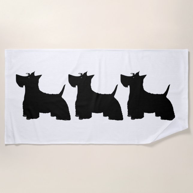 Scotties Beach Towel (Front)