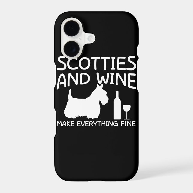 Scotties Dog Wine Make Everything Fine (Back)