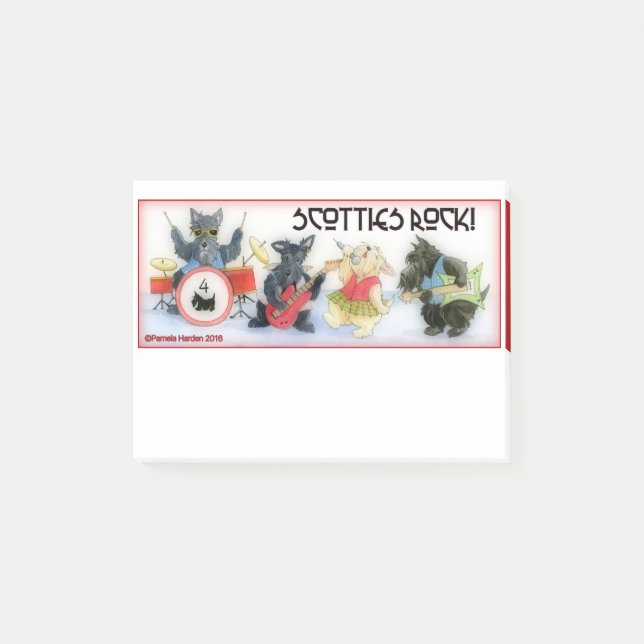 Scotties Rock Post It Notes (Front)