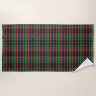 Scottish Accents Clan Cumming Hunting Tartan Beach Towel