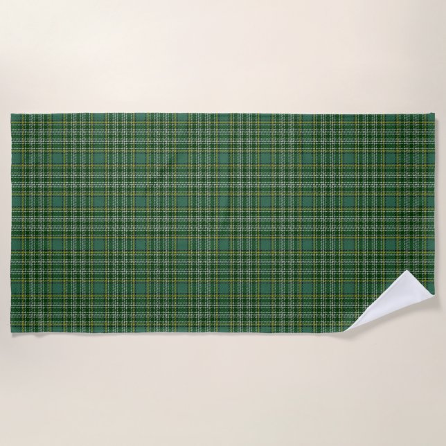 Scottish Accents Clan Currie Tartan Beach Towel (Front)
