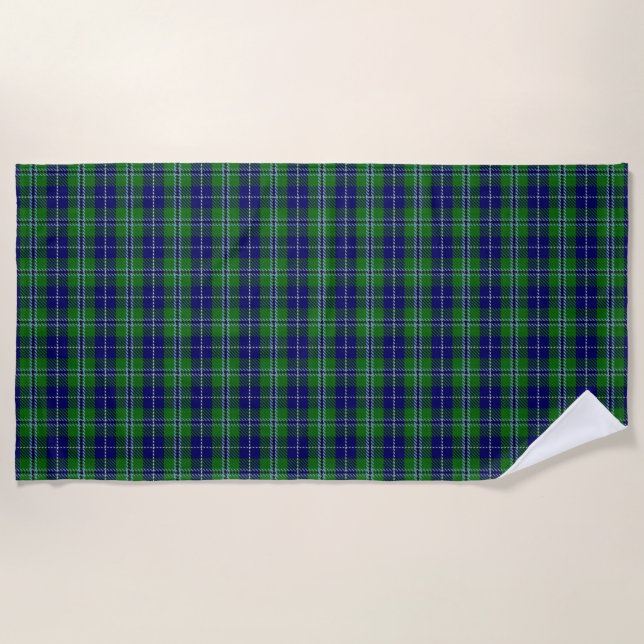 Scottish Accents Clan Douglas Tartan Beach Towel (Front)