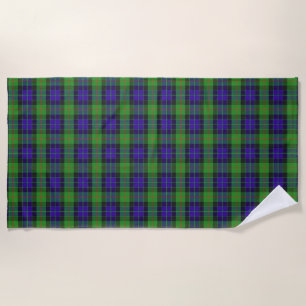 Scottish Accents Clan Gunn Tartan Beach Towel