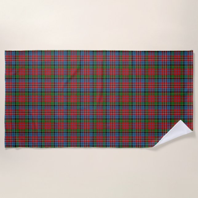 Scottish Accents Clan Kidd Tartan Beach Towel (Front)