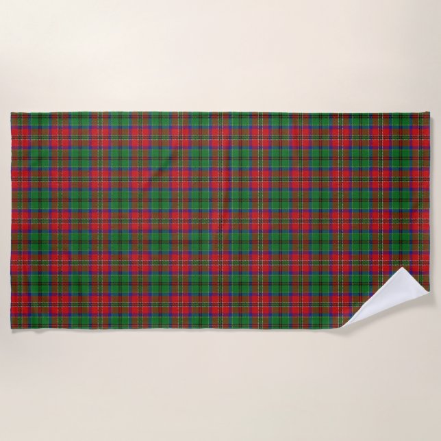 Scottish Accents Clan MacCulloch Tartan Beach Towel (Front)