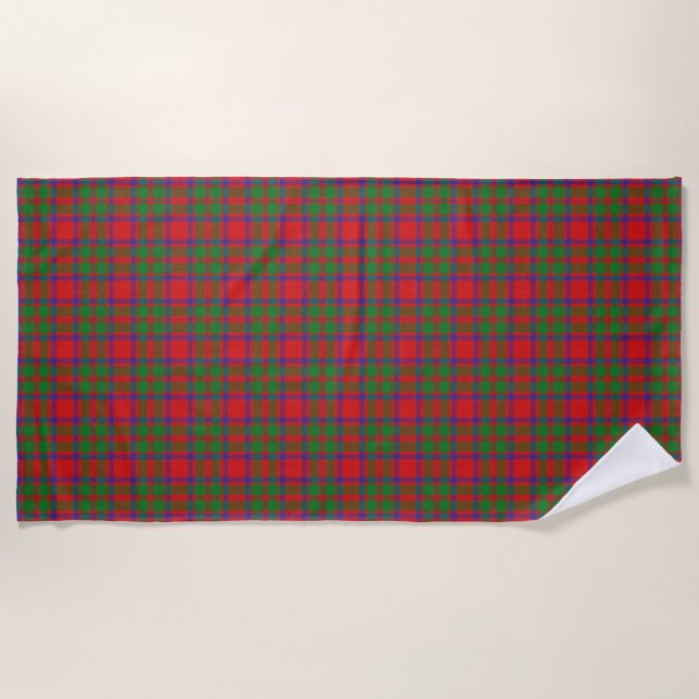 Scottish Accents Clan MacKintosh Tartan Beach Towel (Front)