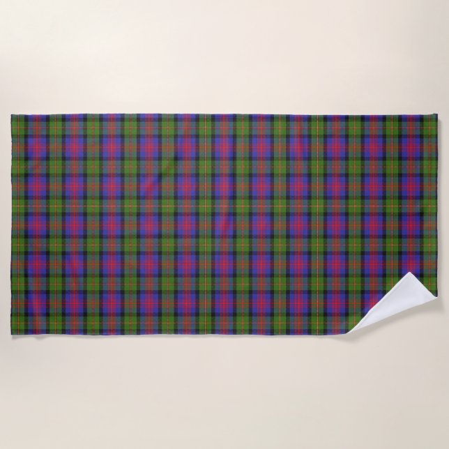 Scottish Accents Clan MacLennan Tartan Beach Towel (Front)