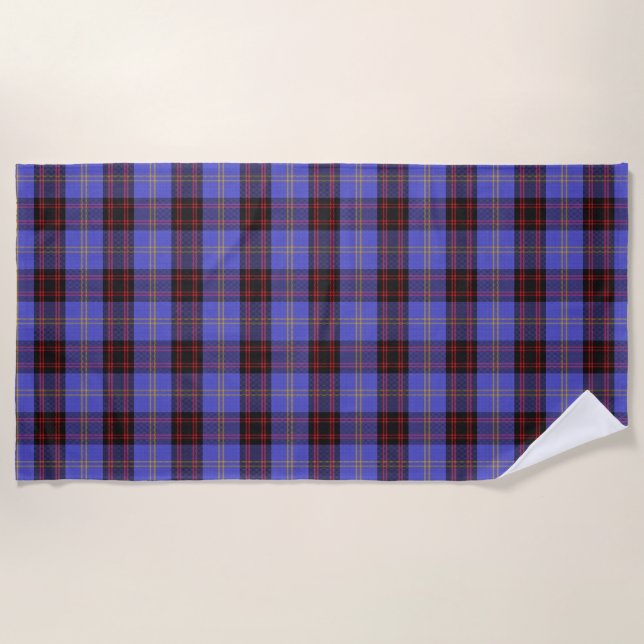 Scottish Accents Clan Rutherford Tartan Beach Towel (Front)