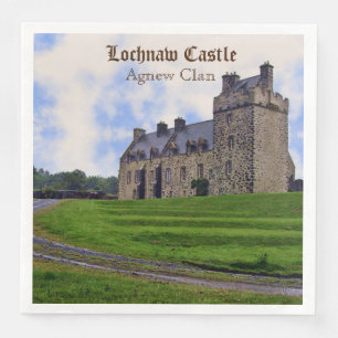 Scottish Agnew Clan's Lochnaw Castle Paper Napkin