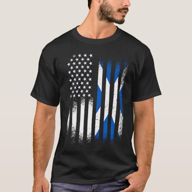 Scottish American Heritage Month Scotland Patriot  T-Shirt (Front)