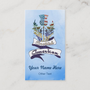 Scottish American Thistle Business Card Template
