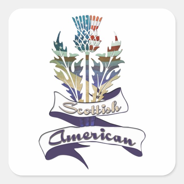 Scottish American Thistle Stickers (Front)