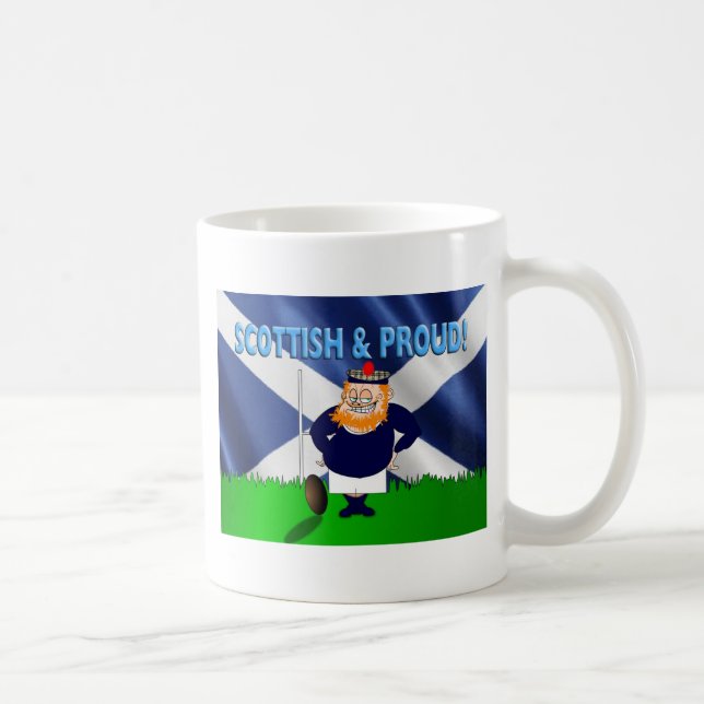 Scottish and Proud Rugby Mug (Right)