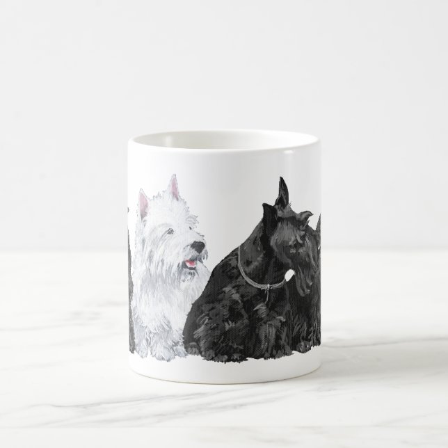Scottish and West Highland White Terrier Mug (Center)