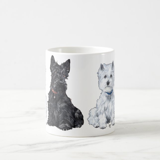 Scottish and West Highland White Terrier Mug (Center)