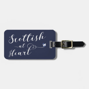 Scottish At Heart Luggage Tag