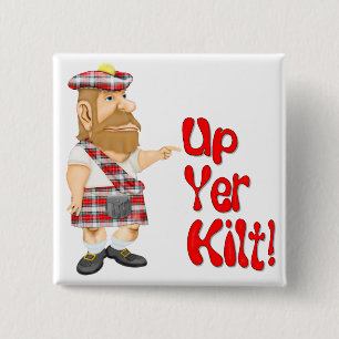 Scottish Attitude 15 Cm Square Badge
