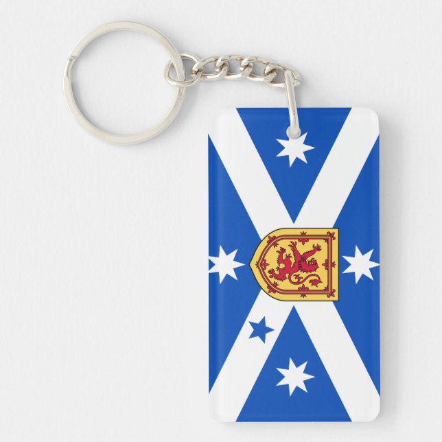 Scottish Australian (Heritage flag) Key Ring (Front)