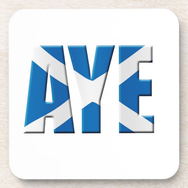 Scottish Aye Coaster (Front)