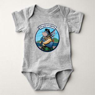 Scottish Bagpipe Playing Mole Of Kintyre Pipe Band Baby Bodysuit
