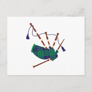 Scottish Bagpipes Postcard
