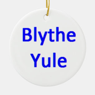 scottish blythe yule ceramic tree decoration