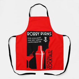 Scottish Bobby Burns Whiskey Cocktail Apron