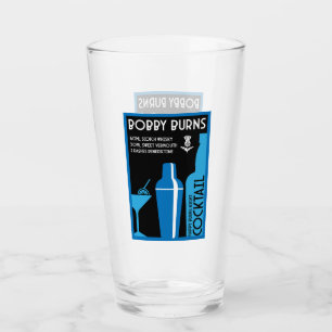 Scottish Bobby Burns Whiskey Cocktail Glass