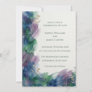 Scottish Botanical Floral Invite