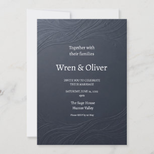 Scottish Botanical Wreath Wedding Invitation Thi