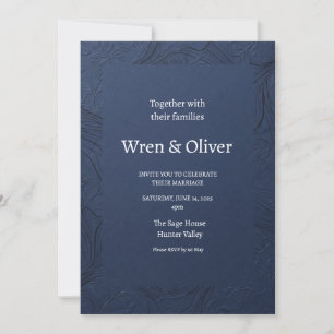 Scottish Botanical Wreath Wedding Invitation Thi