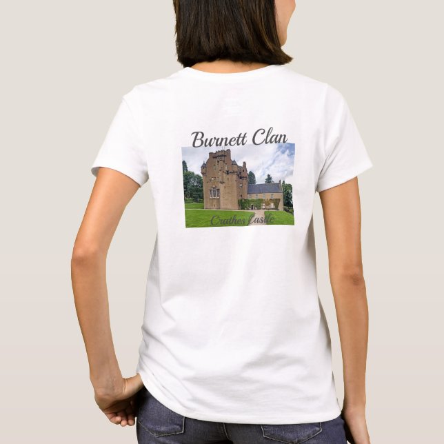 Scottish Burnett Clan's Crathes Castle T-Shirt (Back)
