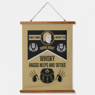 Scottish Burns Night Super Hanging Tapestry
