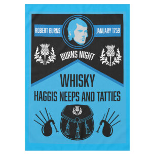 Scottish Burns Night Super Tablecloth