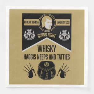 Scottish Burns Night Supper Napkin