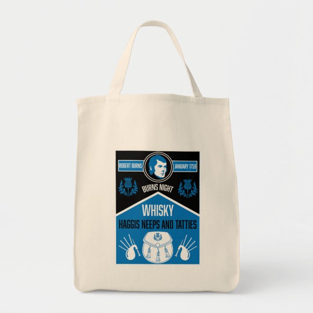Scottish Burns Night Tote Bag (Front)