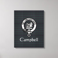 Scottish Campbell Crest Badge & Tartan