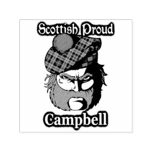 Scottish Campbell Highlander Ink Stamp