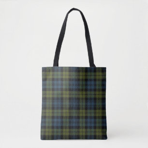 Scottish Campbell Tartan Plaid Tote Bag