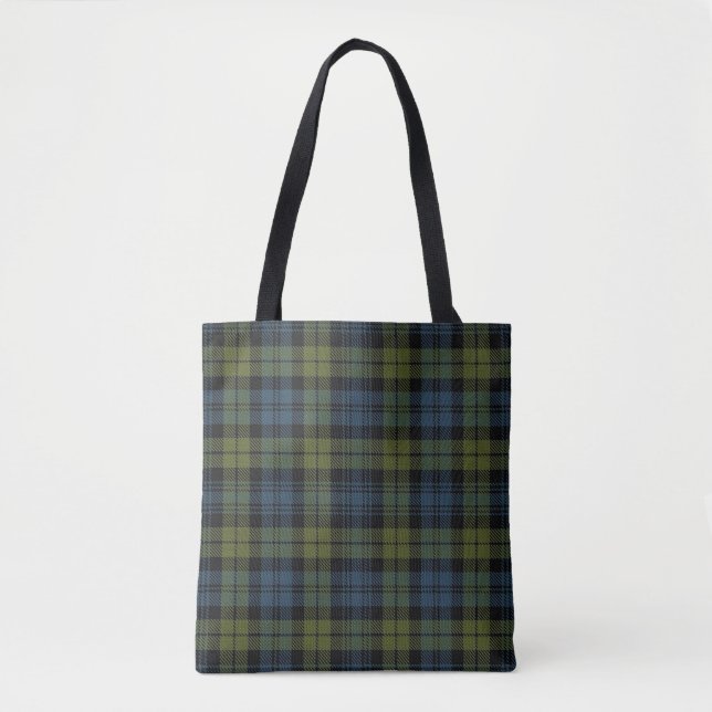 Scottish Campbell Tartan Plaid Tote Bag (Front)